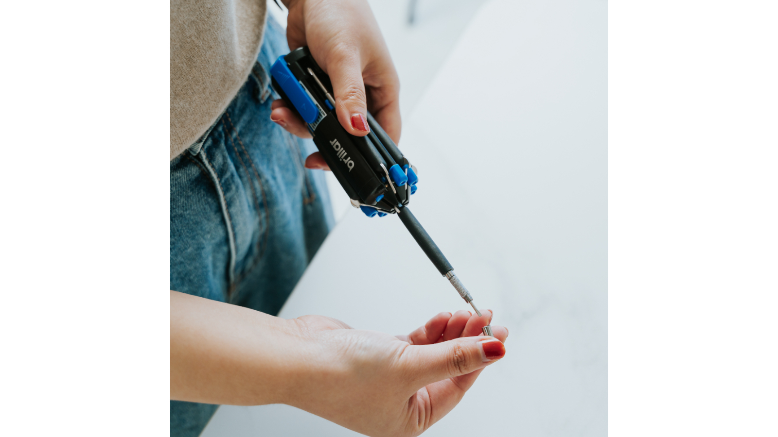 Brillar 8 in 1 Multifunction Screwdriver with LED Light Harvey Norman