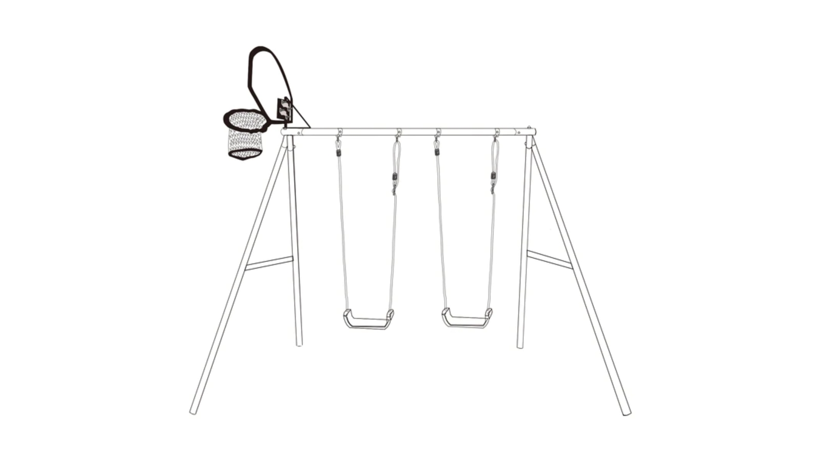 Lifespan Kids LSK Basketball Hoop Adaptor Timber Swing