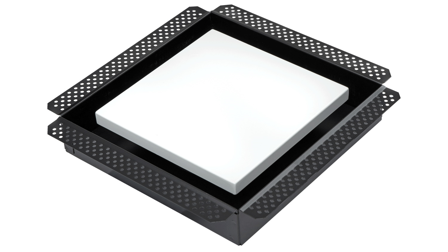 Schweigen Silent Multi Purpose Exhaust Fan with White Square Integrated Diffuser