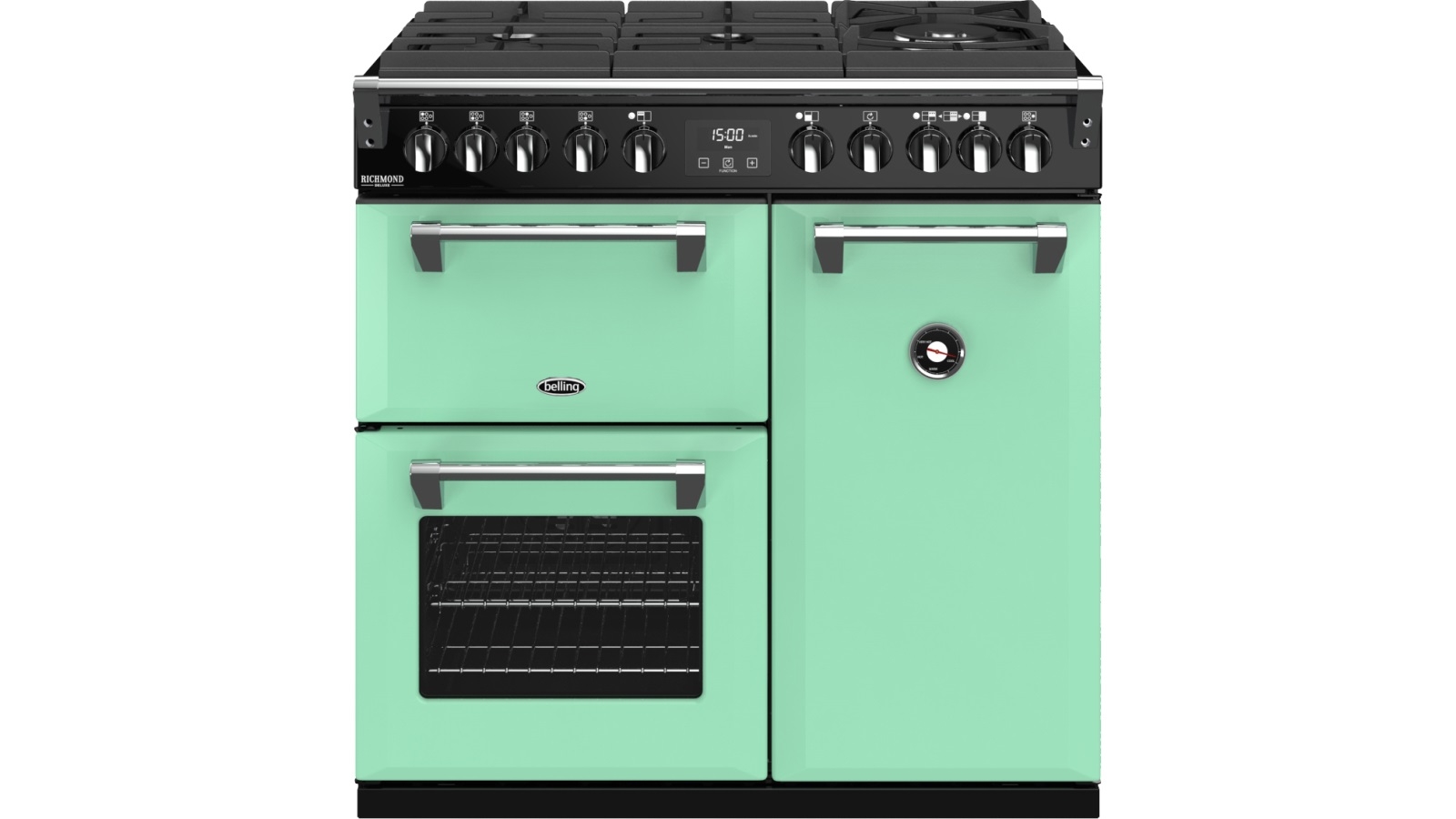 Belling 900mm Richmond Deluxe Dual Fuel GasThroughGlass Range Cooker
