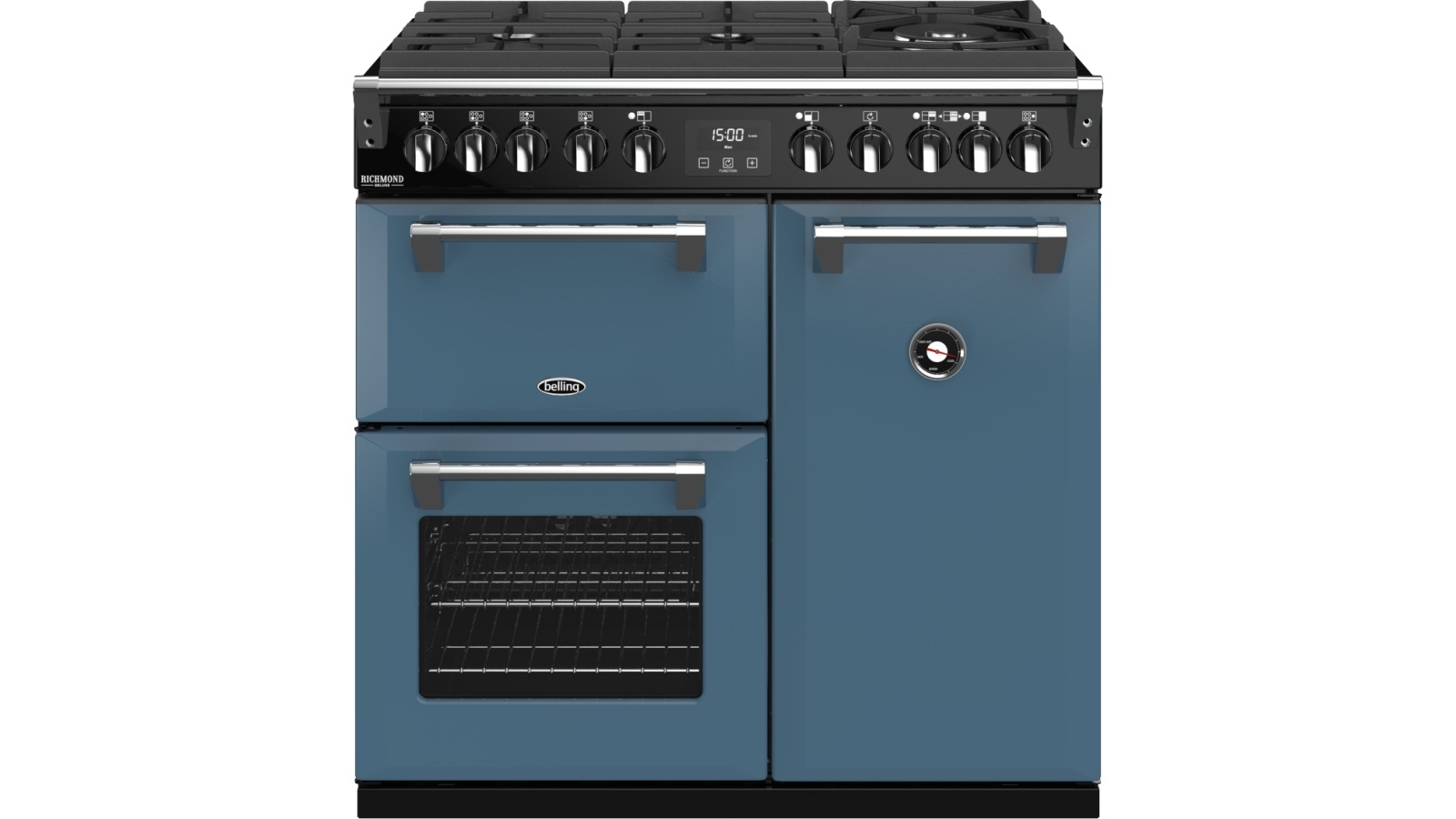 Belling 900mm Richmond Deluxe Dual Fuel GasThroughGlass Range Cooker