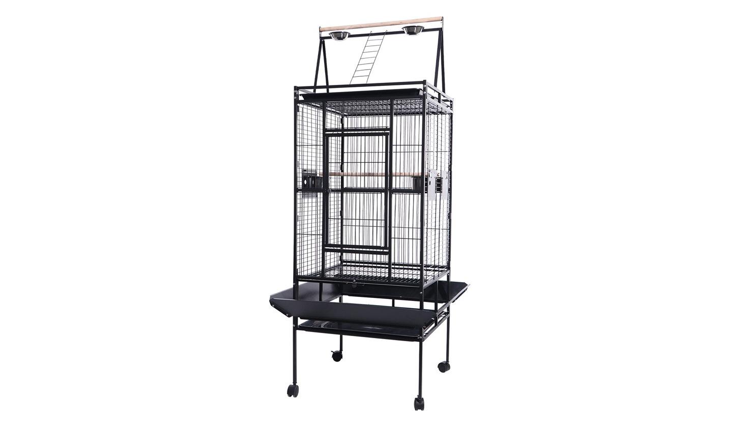 Topet Stand-Alone Bird Cage with Wheels