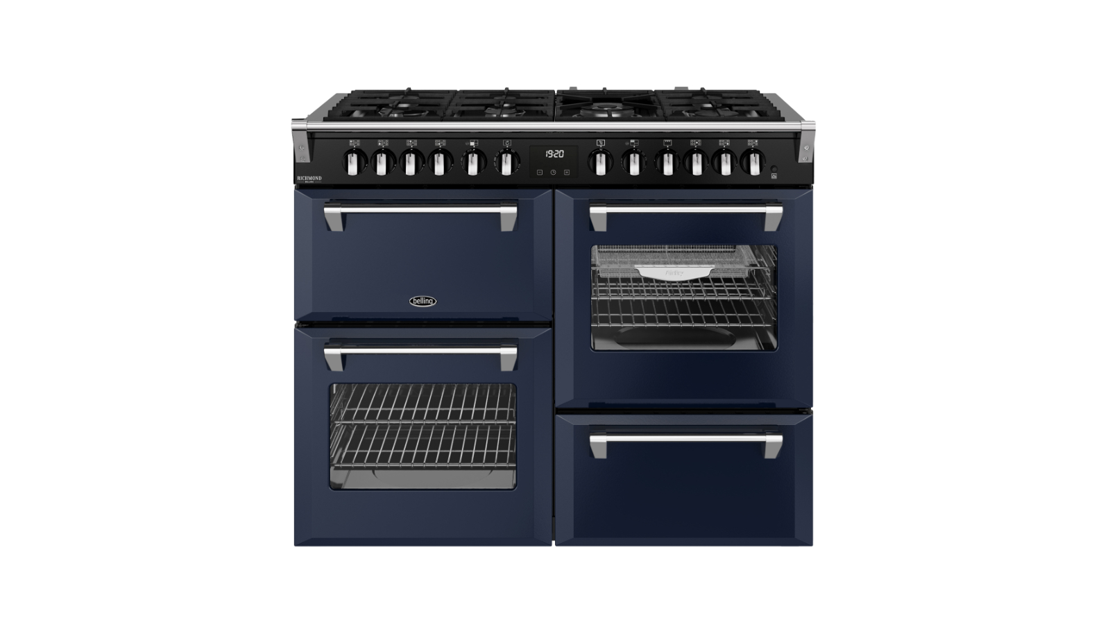 Belling 110cm Richmond Deluxe Dual Fuel Range Cooker - Midnight Blue