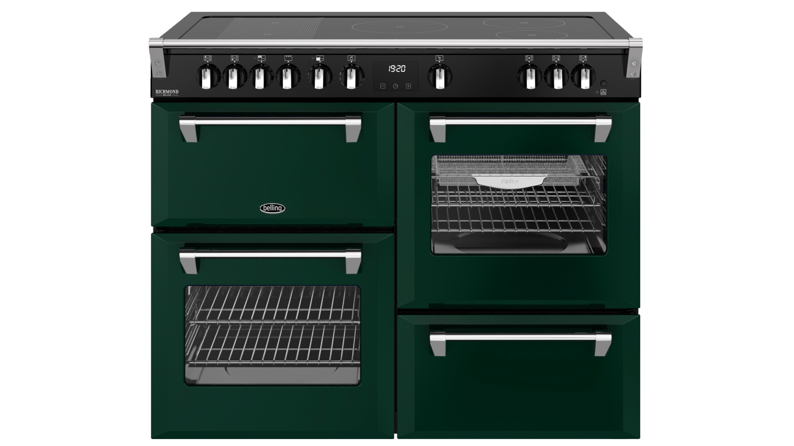 Belling 110cm Richmond Deluxe 5 Zone Induction Range Cooker - British Racing Green