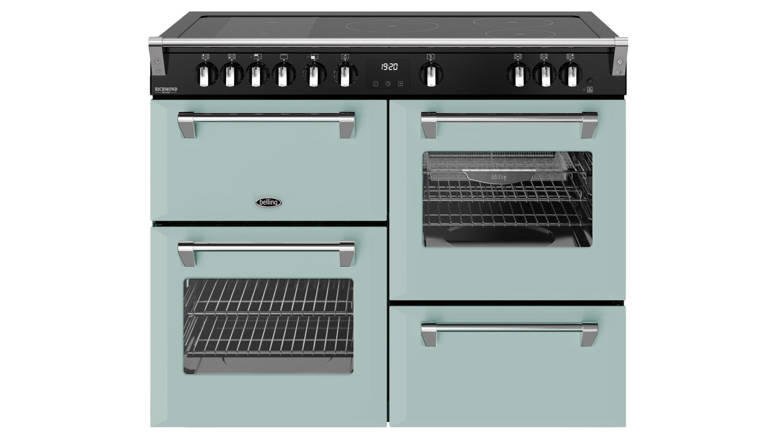 Belling 110cm Richmond Deluxe 5 Zone Induction Range Cooker - Seafoam Blue
