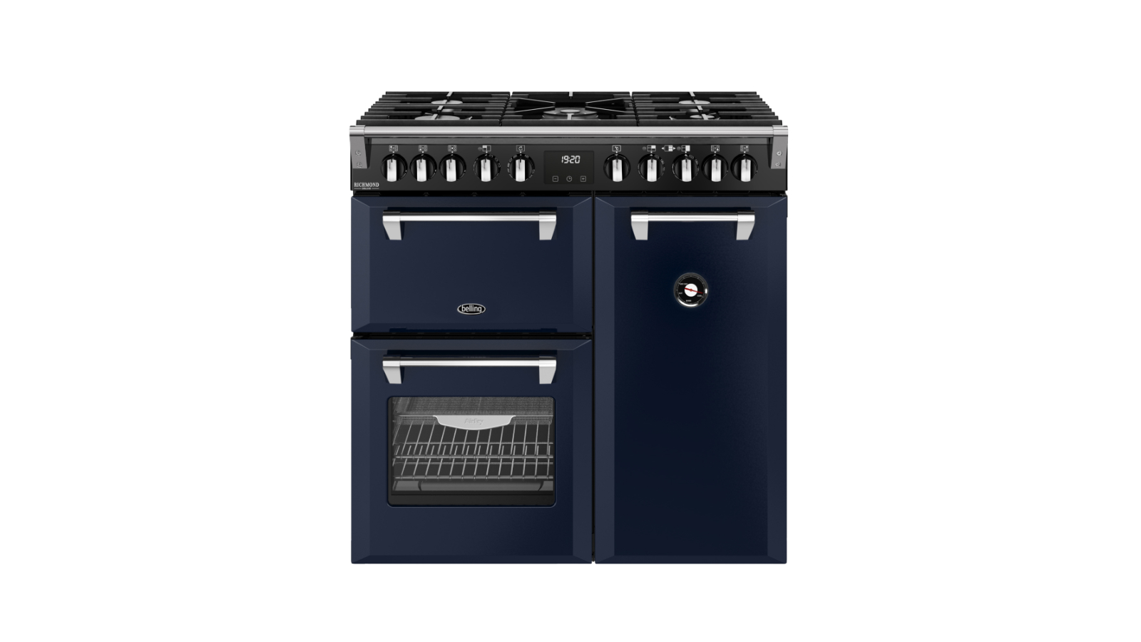 Belling 90cm Richmond Deluxe Dual Fuel Range Cooker - Midnight Blue