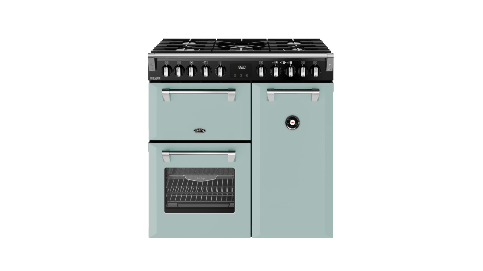 Belling 90cm Richmond Deluxe Dual Fuel Range Cooker - Seafoam Blue