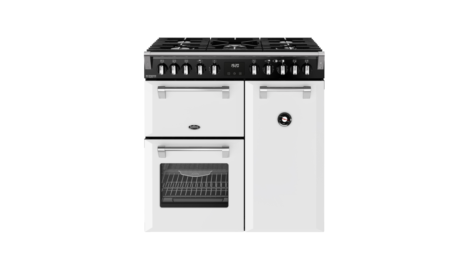 Belling 90cm Richmond Deluxe Dual Fuel Range Cooker - Ice White