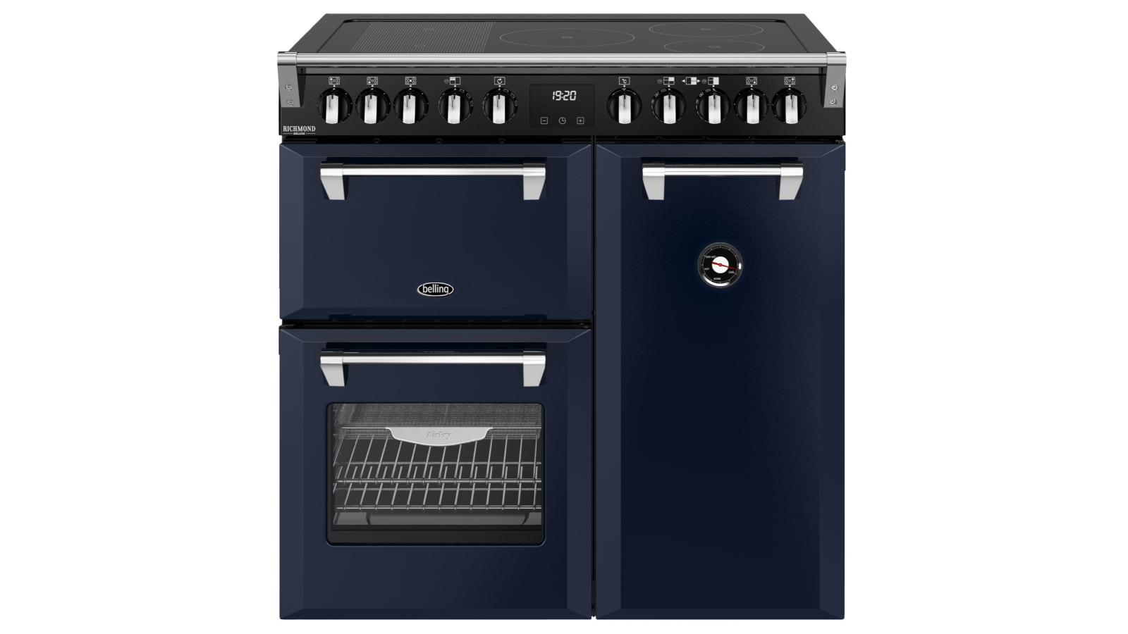 Belling 90cm Richmond Deluxe 5 Zone Induction Range Cooker - Midnight Blue