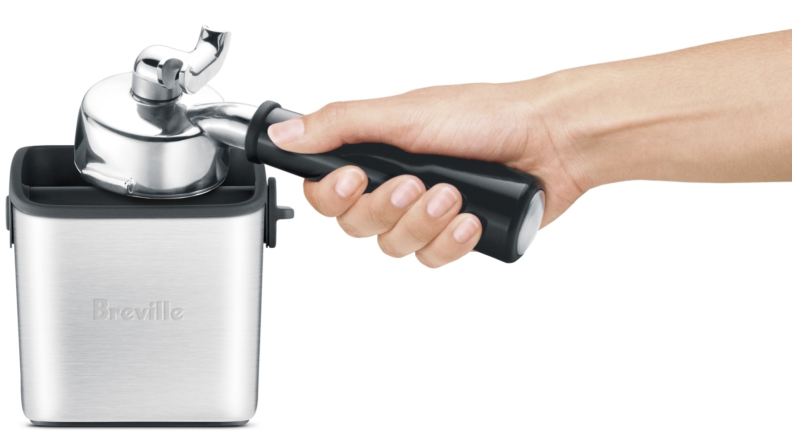 Breville The Knock Box Mini Coffee Accessory Brushed Stainless Steel