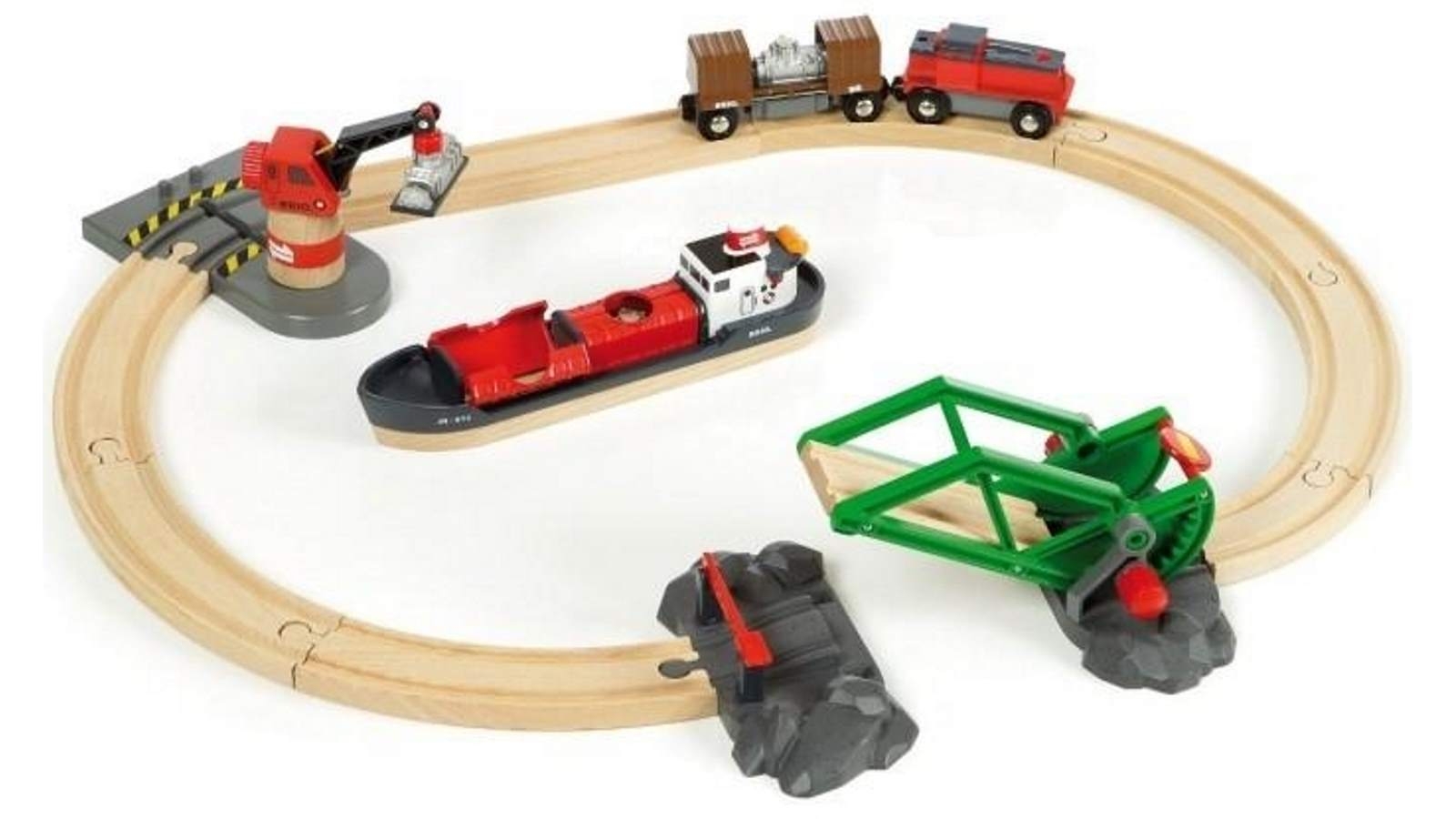 BRIO Set - Cargo Harbour Set 16 pieces