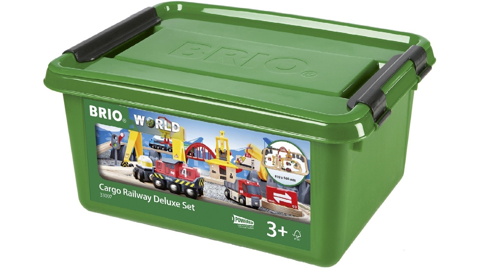 Brio 54 Pieces Cargo Railway Deluxe Set