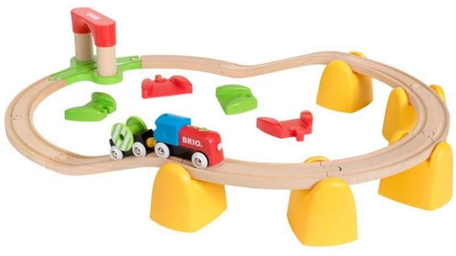 Brio 25-Piece My First Rail Train Vehicle Playset