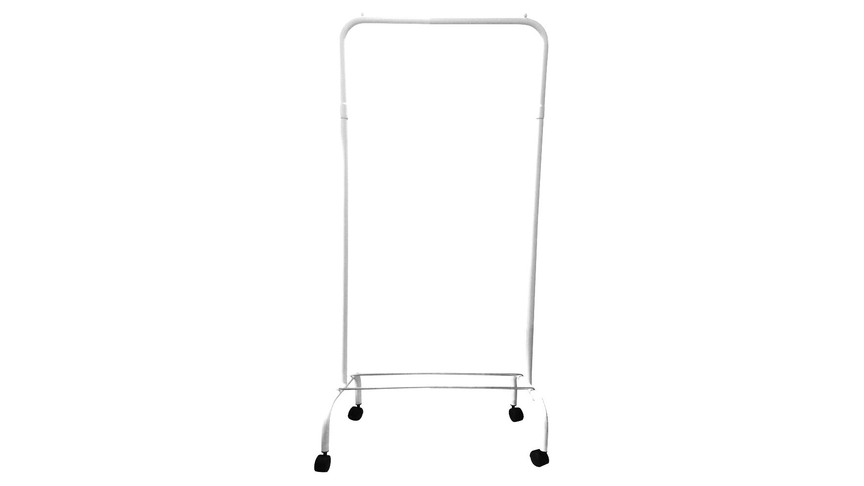 LT Williams Garment Rack Mini with Castors - White