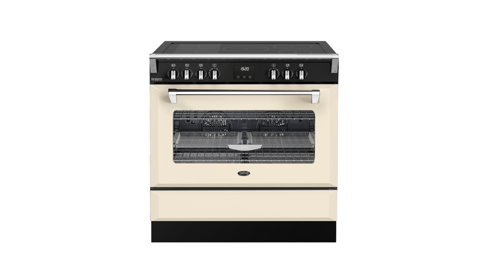 Belling 90cm 5 Zone Richmond Deluxe Dual Fuel Range Cooker - Cream