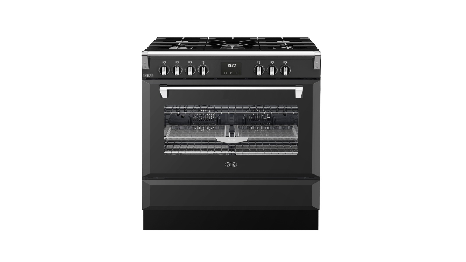 Belling 90cm 5 Zone Richmond Deluxe Pyrolytic Dual Fuel Range Cooker - Anthracite