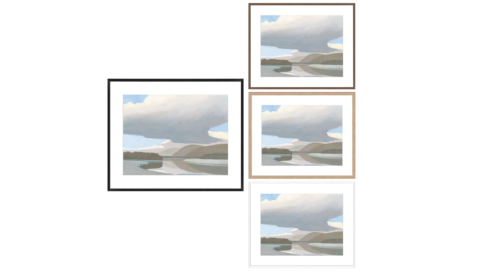 La Grolla Mountain Reflections Frame Wall Art