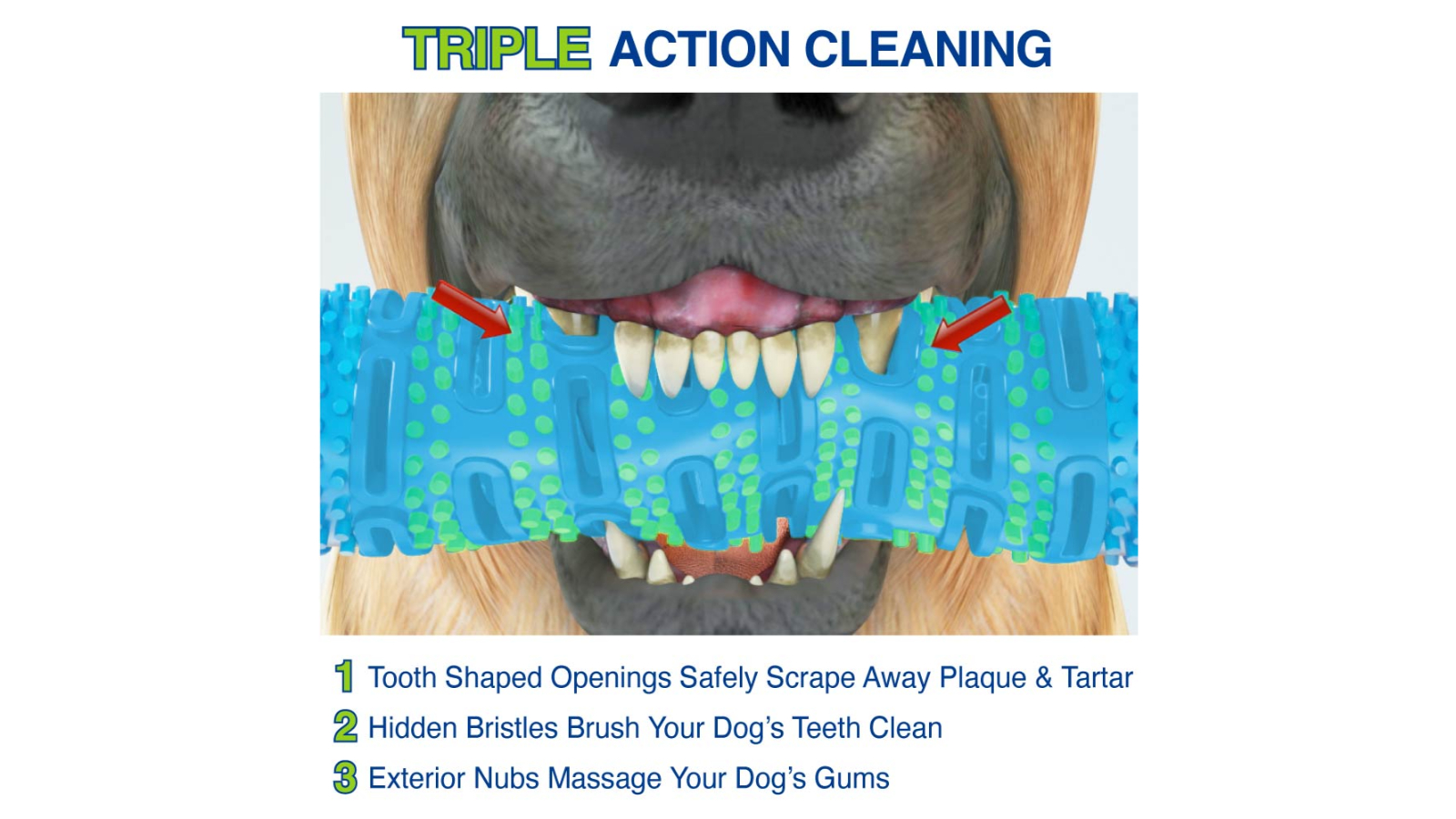 As Seen on TV Self Brushing Toothbrush for Dog Bone Pack of 2 Harvey Norman
