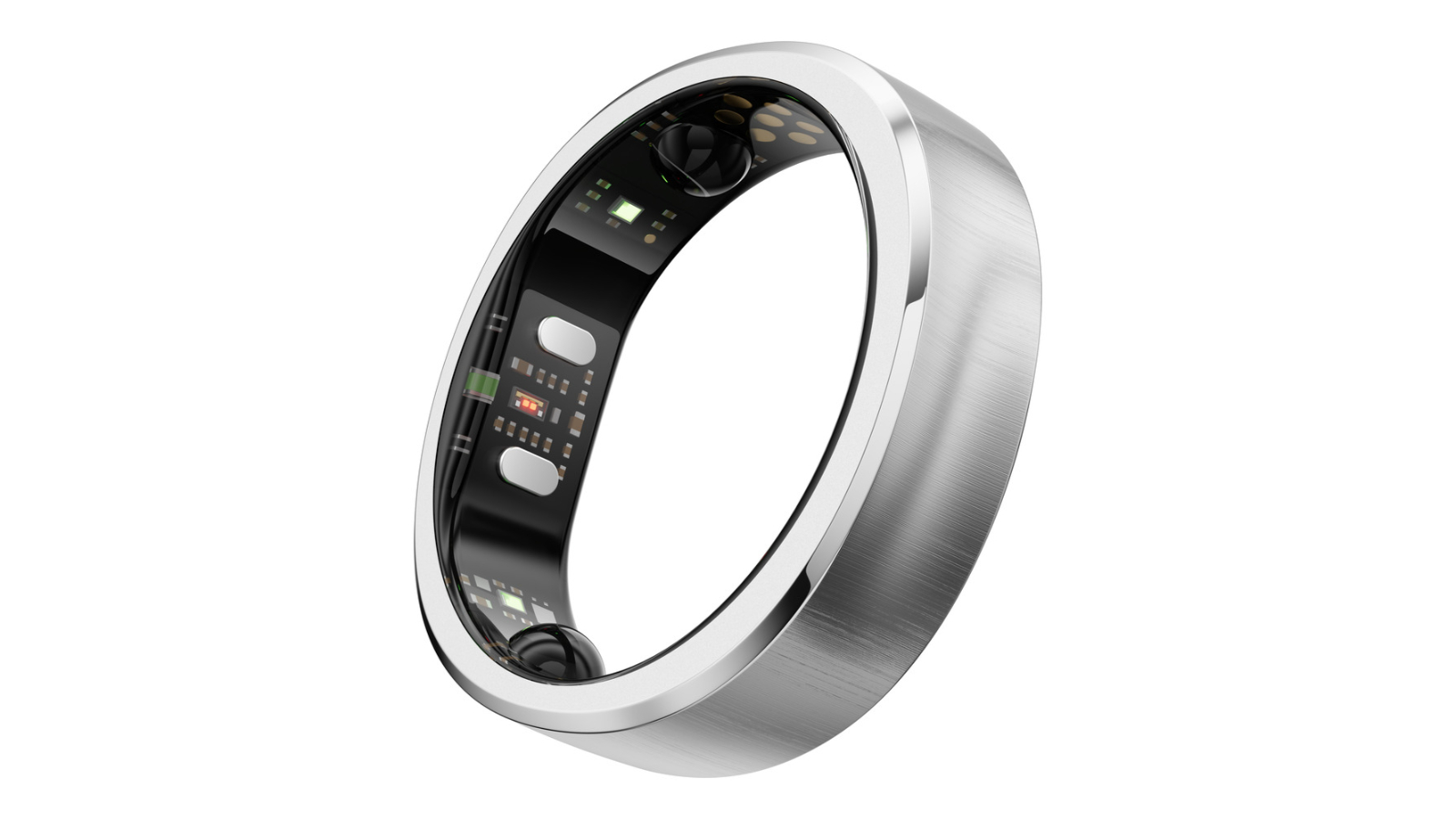 RingConn Gen 3 Brushed Silver Smart Ring - Size 15