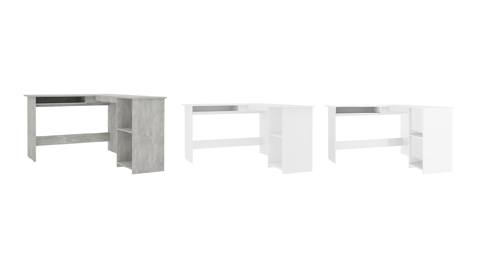 vidaXL Engineered Wood 120 x 140 x 75cm L-Shaped Corner Desk