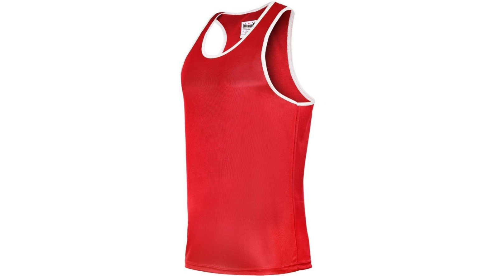 Morgan Sports Red/White Morgan Boxing Singlet - Large