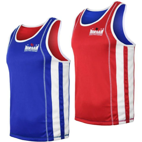 Morgan Sports Morgan Reversible Boxing Singlet - Large