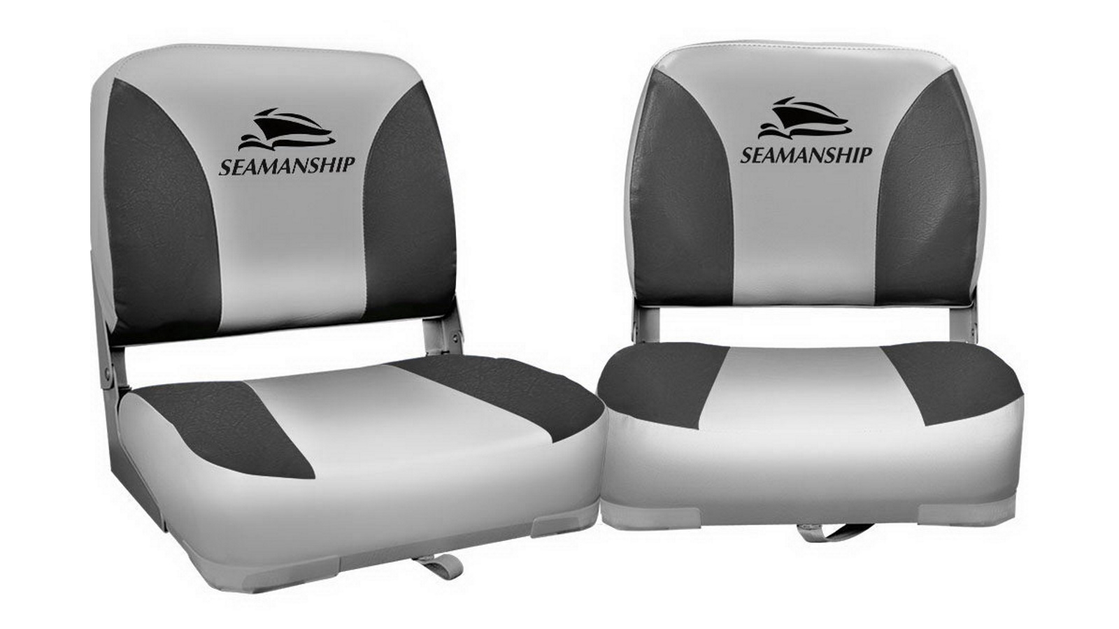 Seamanship 2x Swivel Boat Seats - Grey/Black