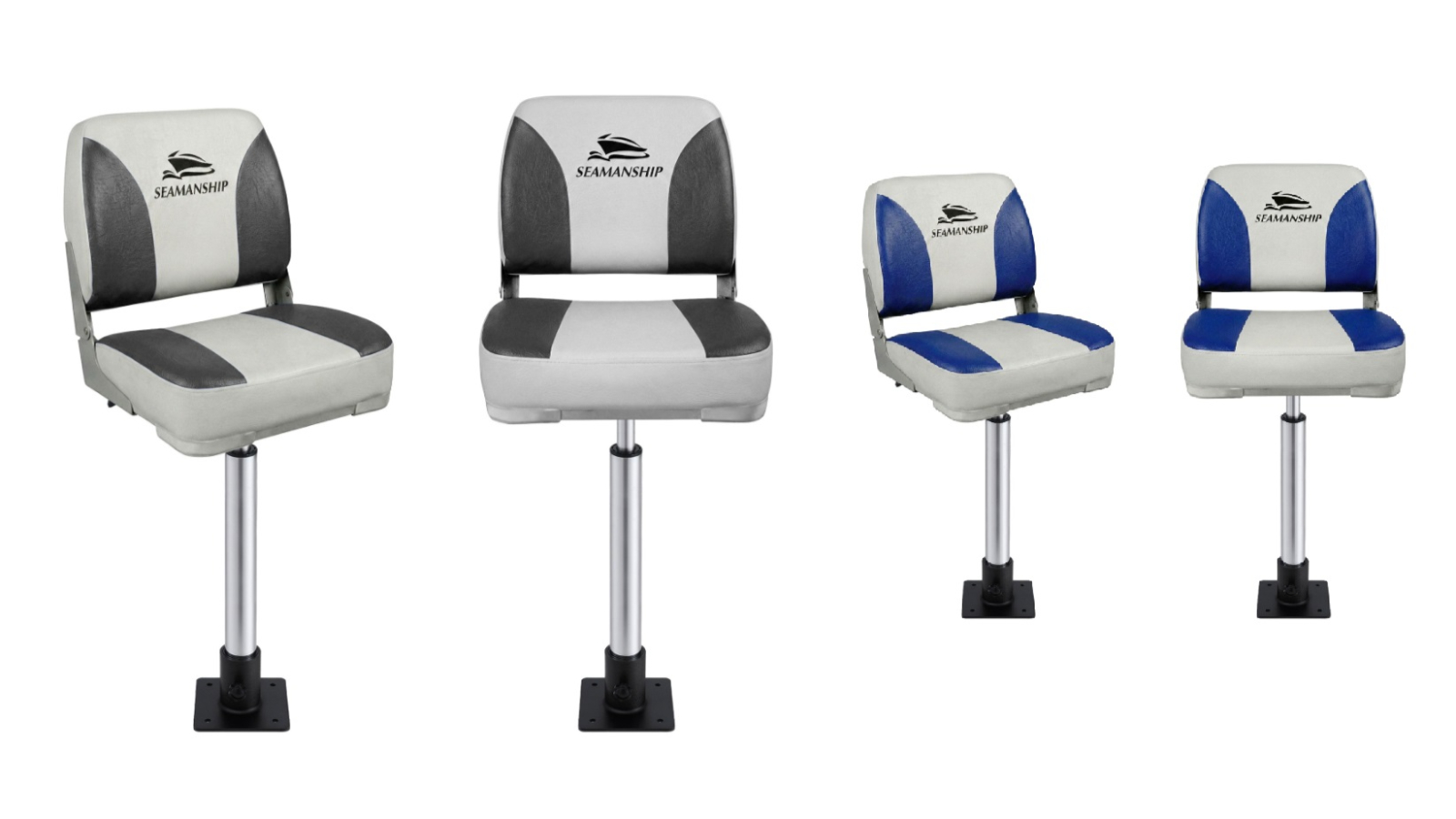 Seamanship 55-75cm Folding Boat Seats with Pedestal