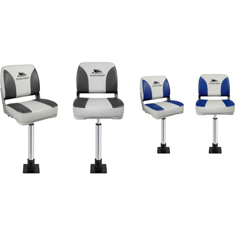Seamanship 55-75cm Folding Boat Seats with Pedestal