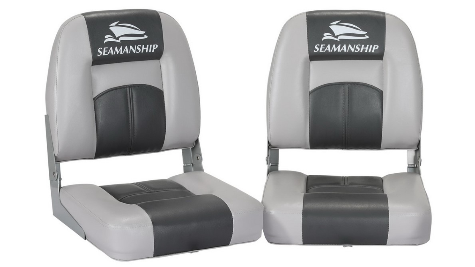 Seamanship 2x Folding Boat Seats - Charcoal