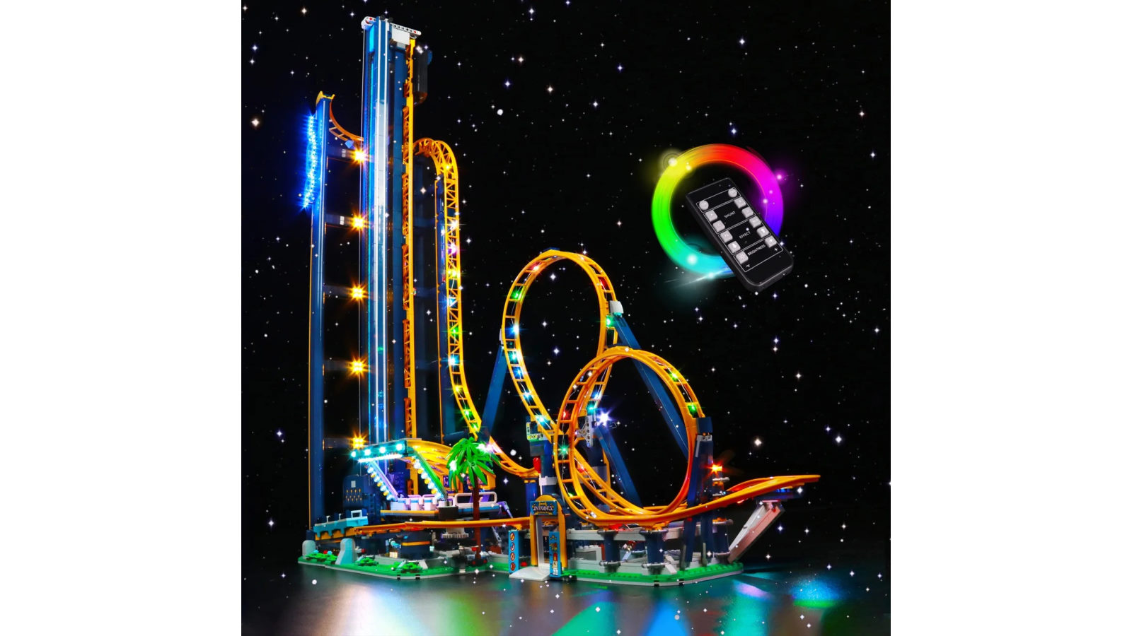 Brick Shine GC Light Kit for LEGO Loop Coaster - Remoted Version