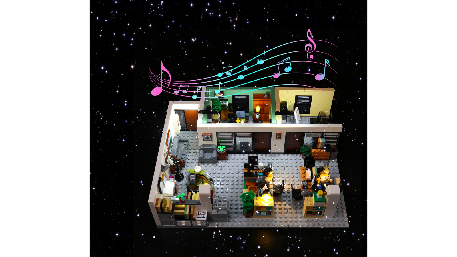 Brick Shine GC Light Kit for Lego The Office 21336 Sound Control Version