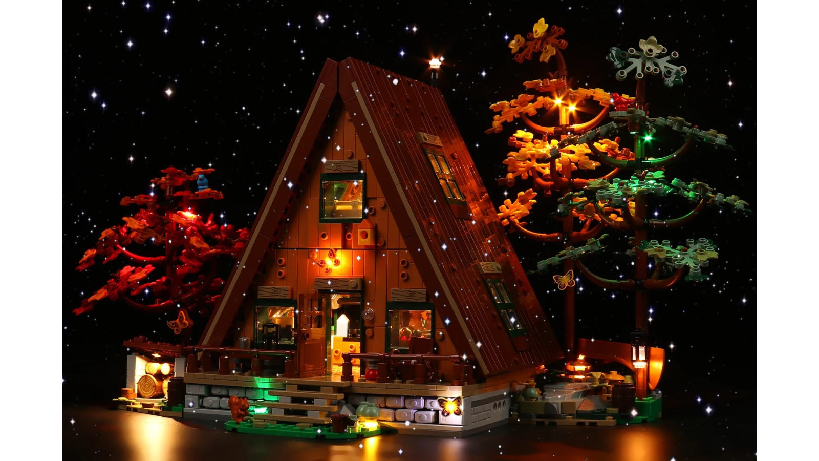 Brick Shine GC Light Kit for LEGO A Frame Cabin - Classic Version