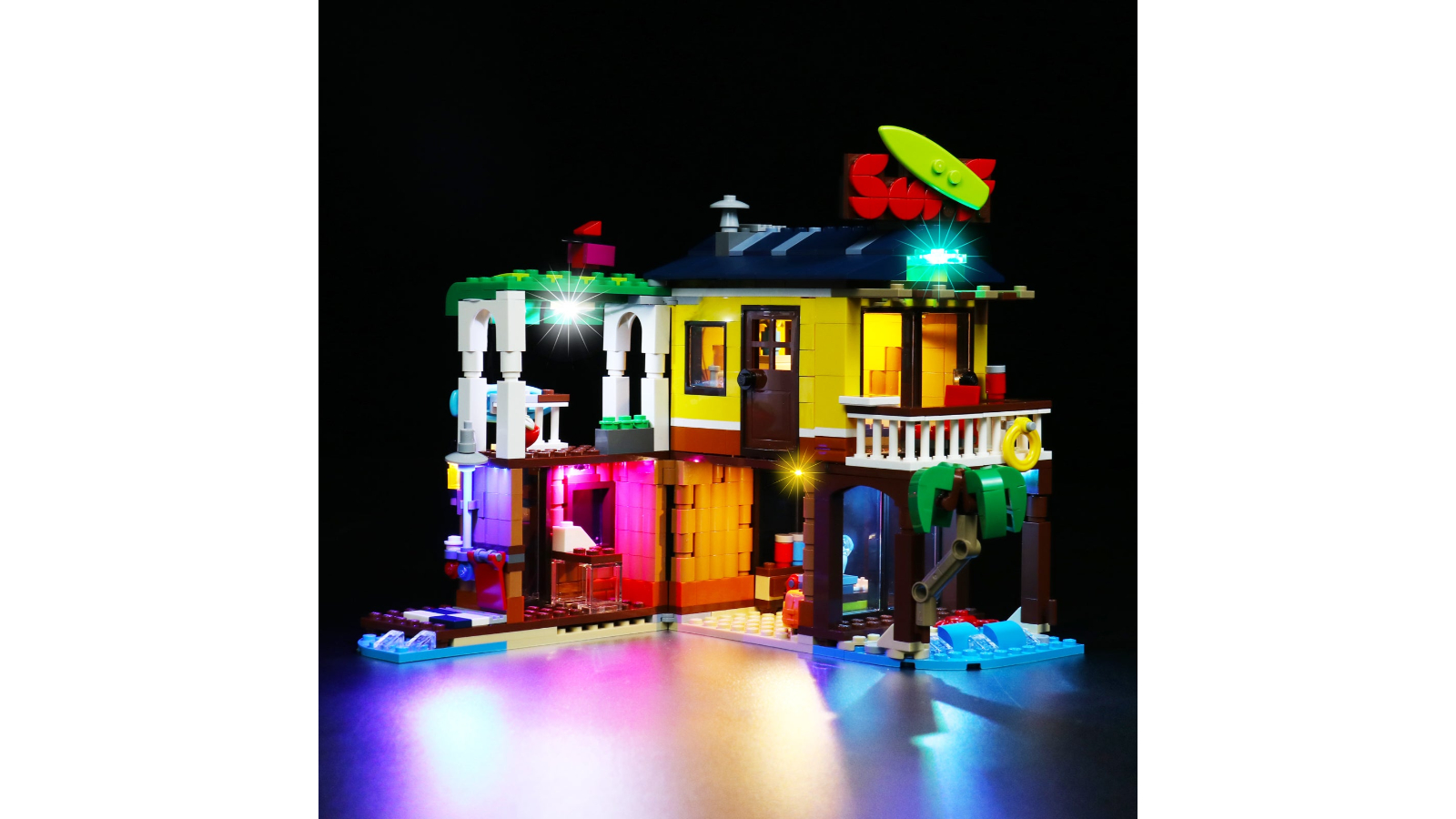 Brick Shine GC Light Kit for Lego Surfer Beach House 31118 Classic Version