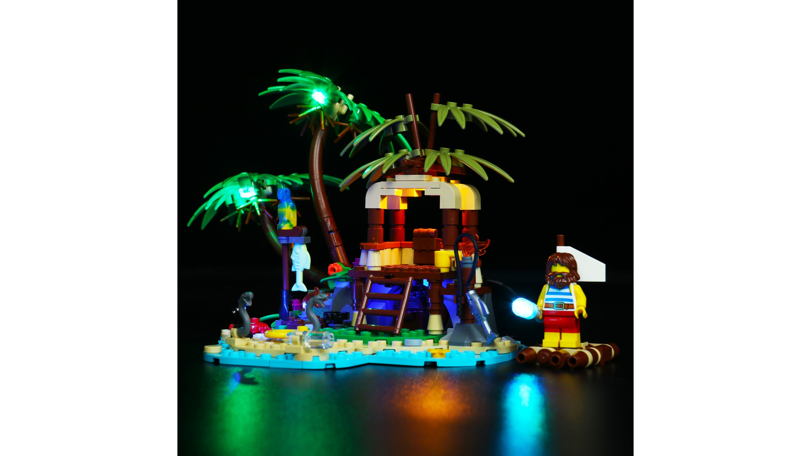 Brick Shine GC Light Kit for Lego Ray the Castaway 40566 Classic Version
