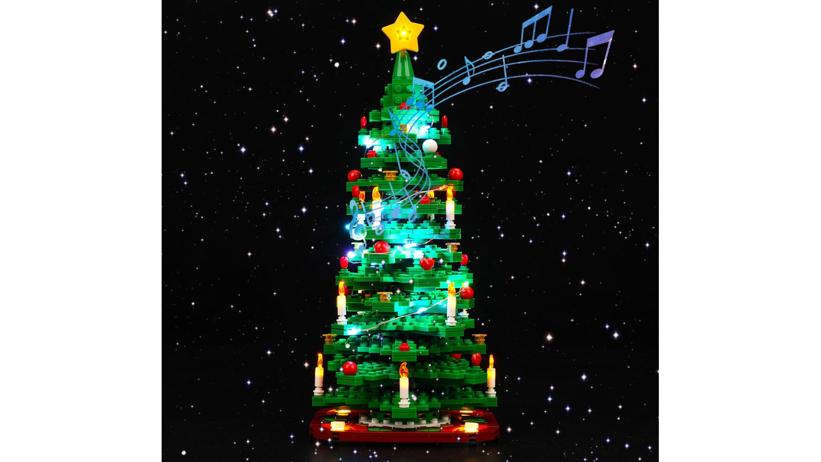Brick Shine GC Light Kit for LEGO Christmas Tree - Music Version