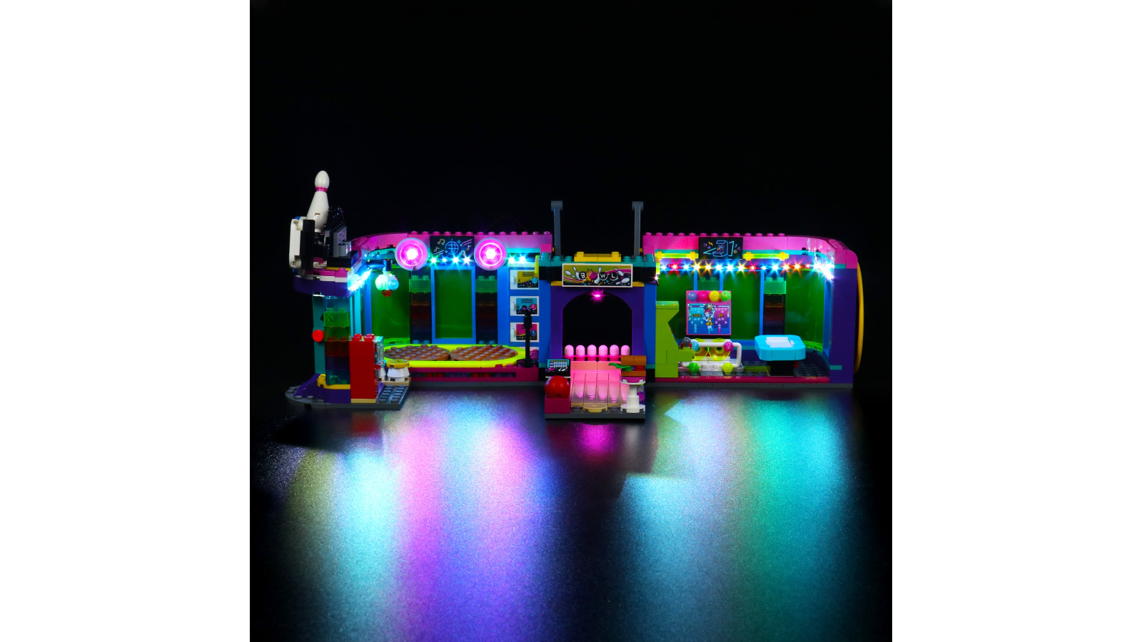 Brick Shine GC Light Kit for Lego Roller Disco Arcade 41708 Classic Version