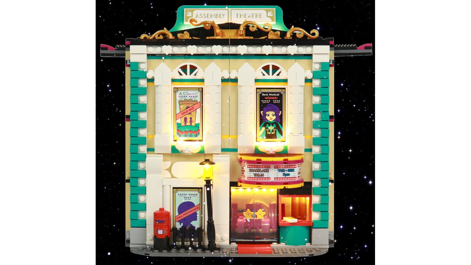 Brick Shine GC Light Kit for LEGO Andrea's Theater School - Classic Version