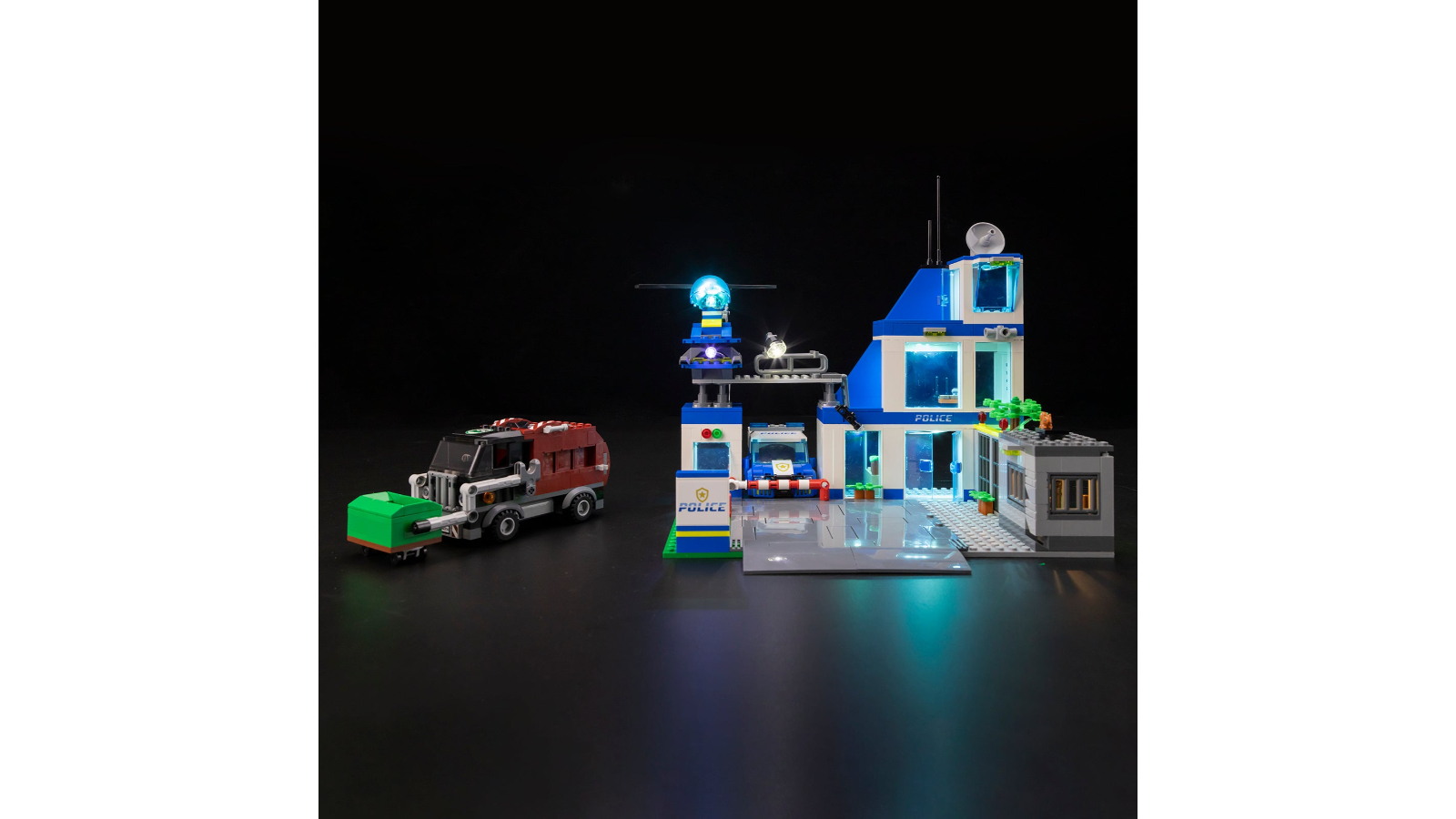 Brick Shine GC Light Kit for Lego Police Station 60316 Classic Version