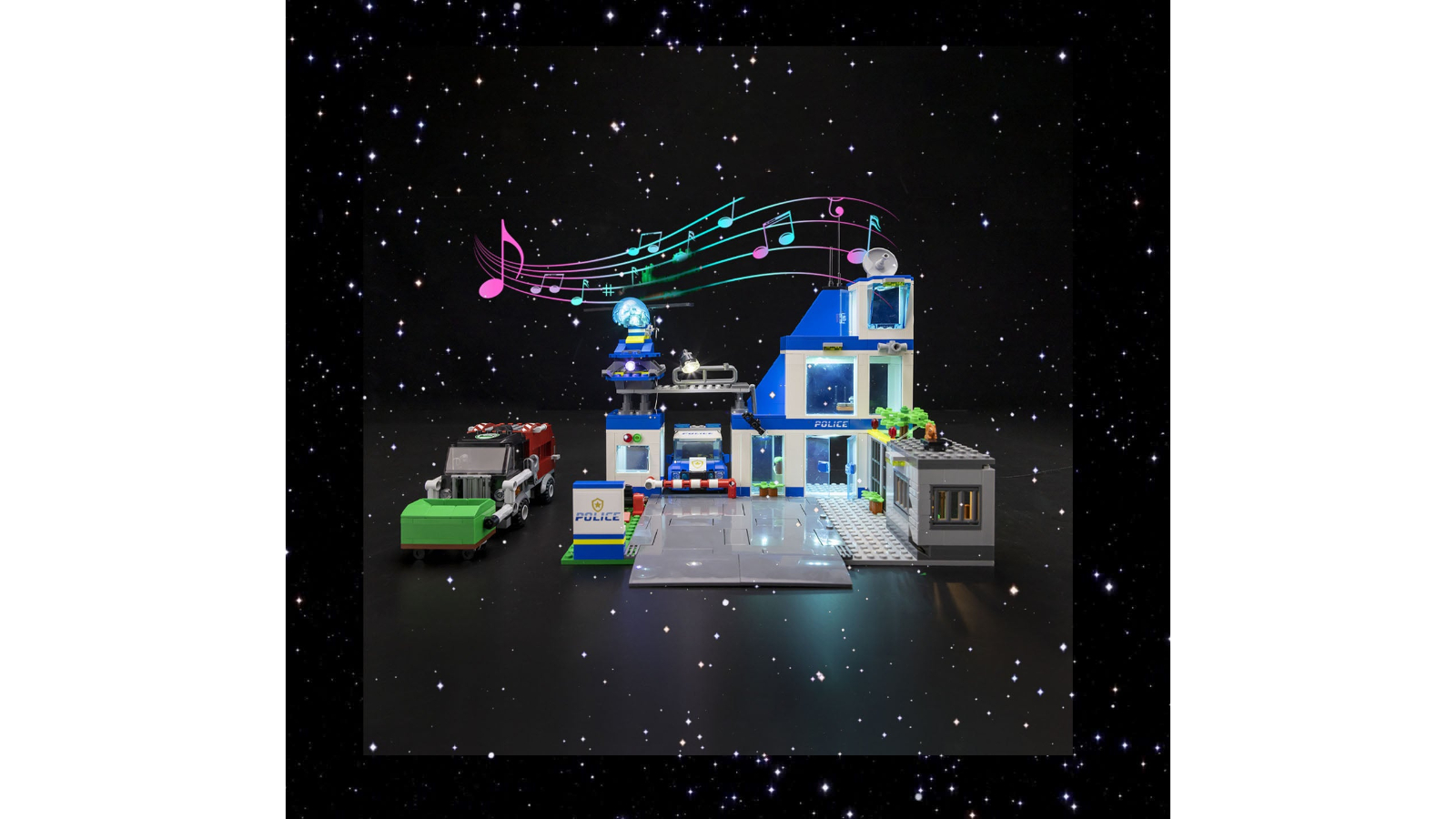 Brick Shine GC Light Kit for Lego Police Station 60316 Music Version