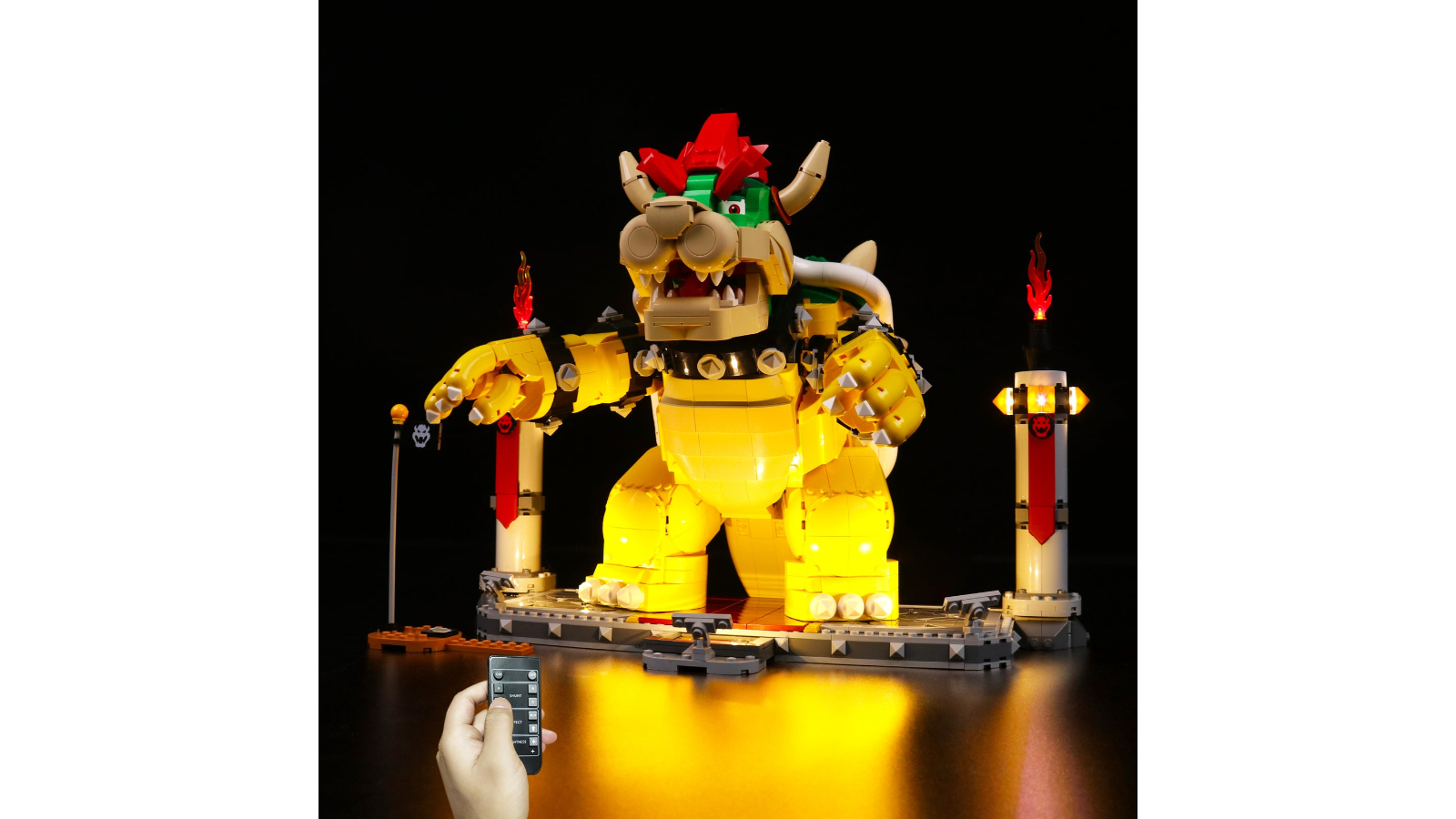 Brick Shine GC Light Kit for Lego The Mighty Bowser 71411 Remote Version