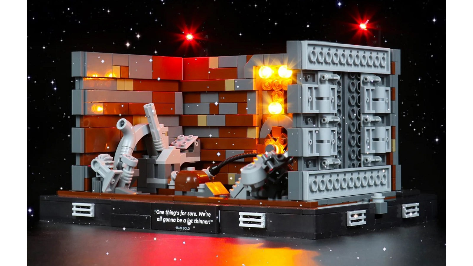 Brick Shine GC Light Kit for LEGO Death Star Trash Compactor Diorama - Remote Version