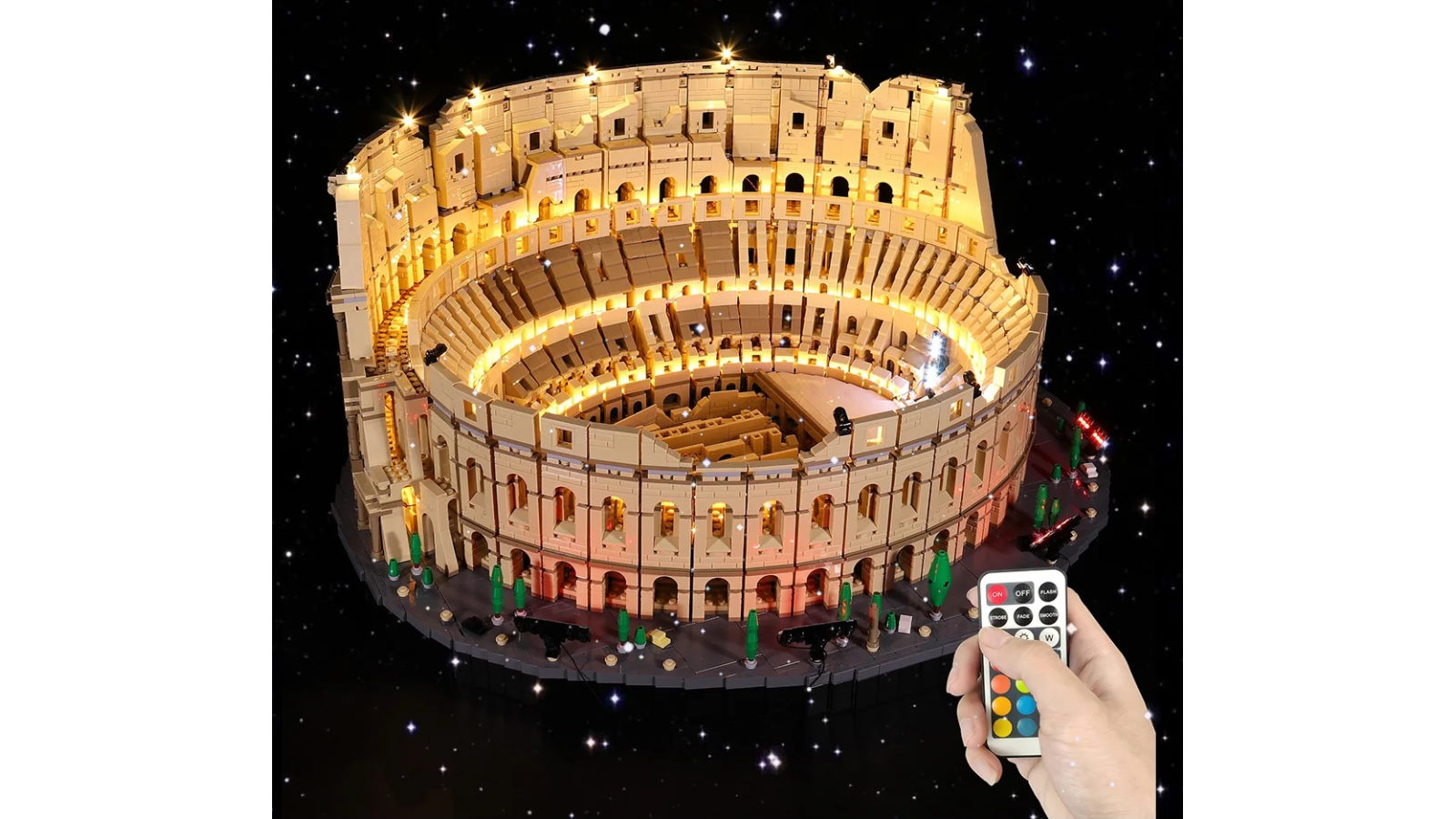 Brick Shine Light Kit for LEGO Colosseum - Remoted Version