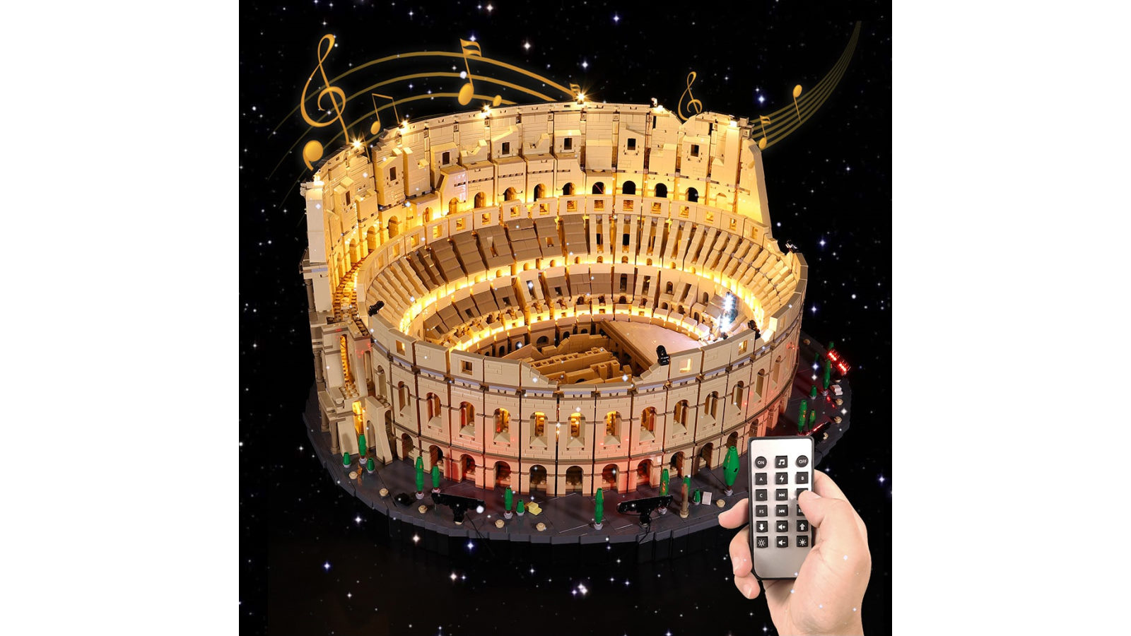 Brick Shine Light Kit for LEGO Colosseum - Sound Version