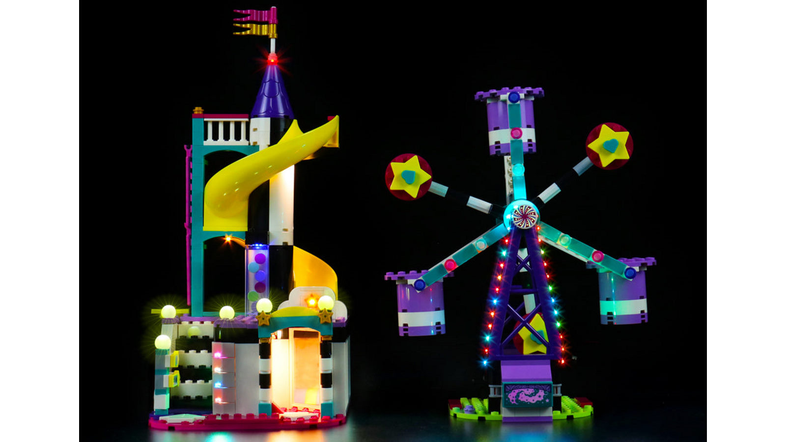 Brick Shine Light Kit for LEGO Friends Magical Ferris Wheel and Slide