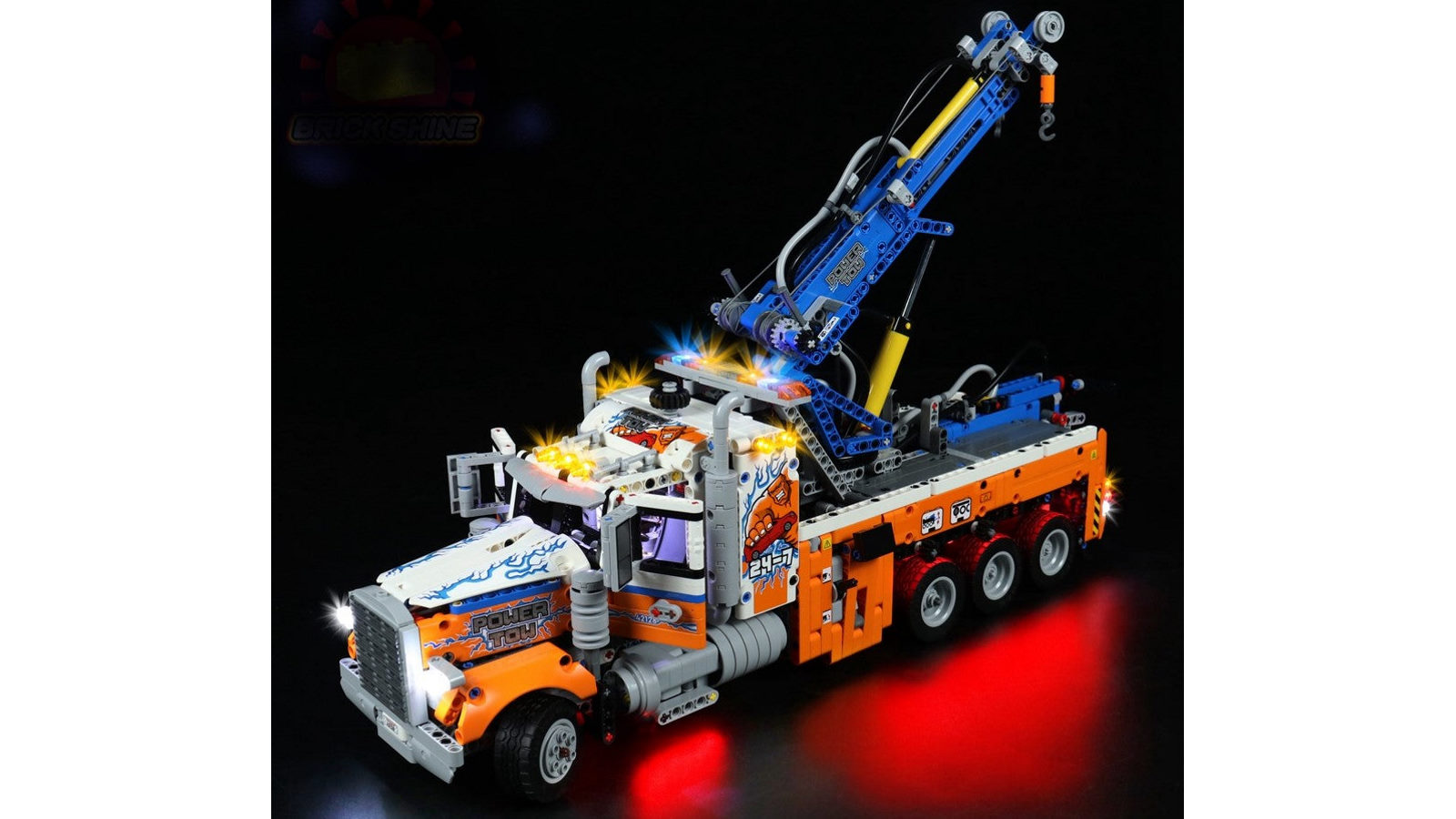 Brick Shine Light Kit for LEGO Heavy-duty Tow Truck - Classic Version