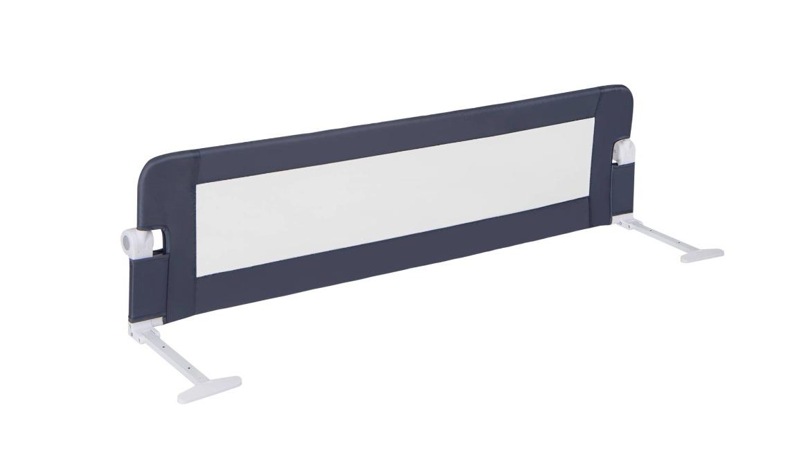 Costway Foldable Security Fence Guardrail Cot Bed Rail - Grey