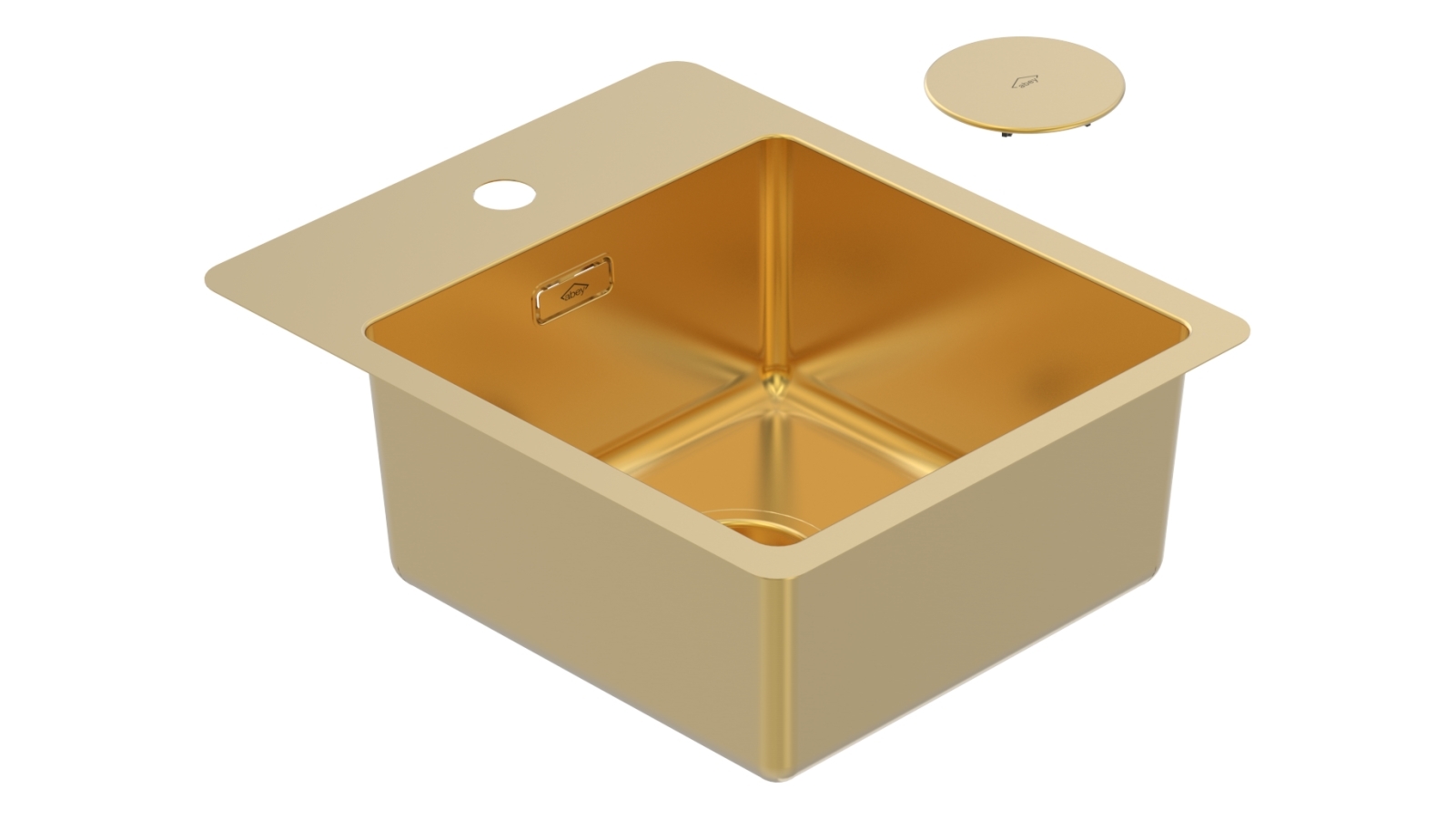 Abey BS2 Bar Sink with Tap Ledge Eureka Gold Harvey Norman