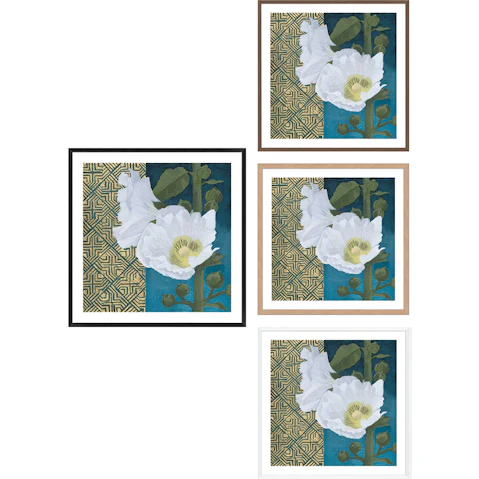 La Grolla Soft Evening III Indigo Frame Wall Art