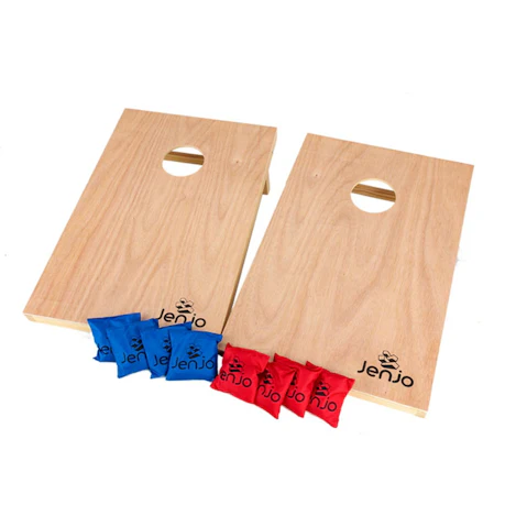 Jenjo Outdoor Cornhole Boards and Corn Bags Toss Game Set